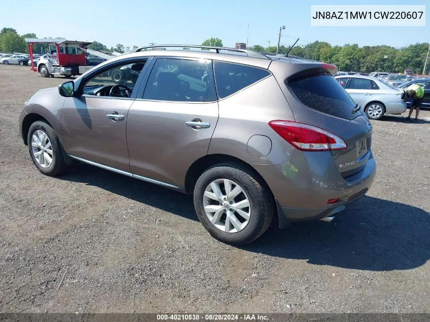 2012 Nissan Murano Sl VIN: JN8AZ1MW1CW220607 Lot: 40210538