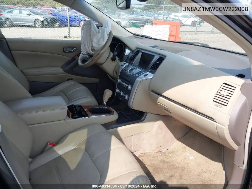 JN8AZ1MW0CW222008 2012 Nissan Murano Le