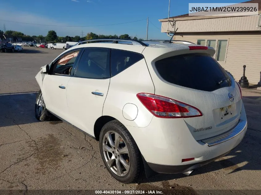 JN8AZ1MW2CW239926 2012 Nissan Murano Le