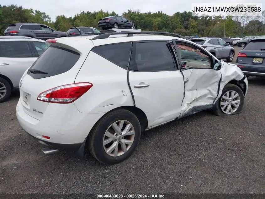 JN8AZ1MWXCW235588 2012 Nissan Murano Sl