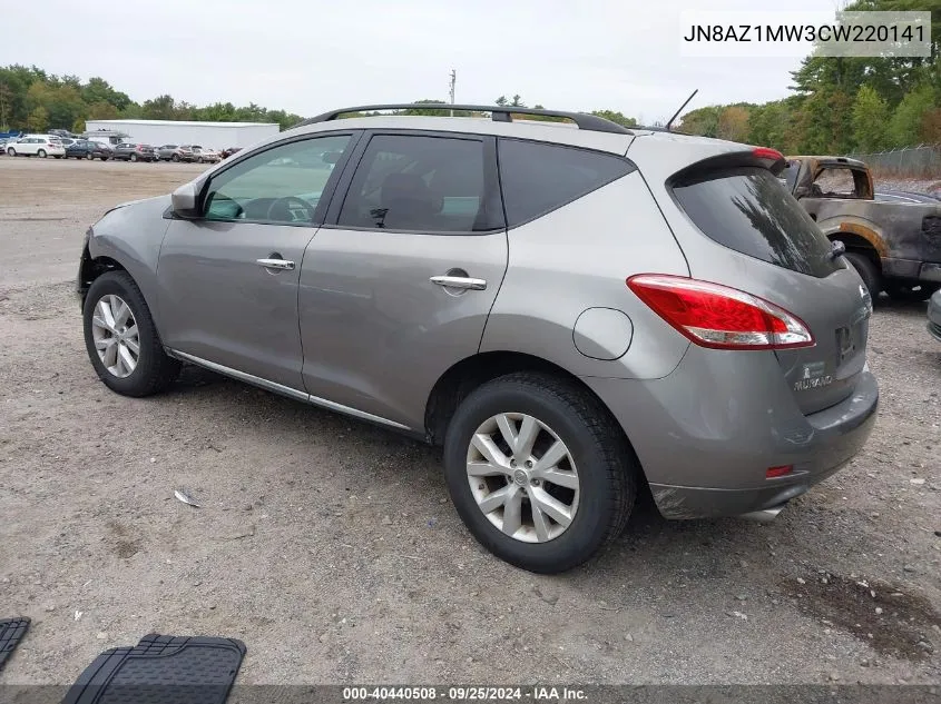 JN8AZ1MW3CW220141 2012 Nissan Murano Sv