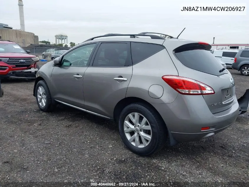 JN8AZ1MW4CW206927 2012 Nissan Murano Sl