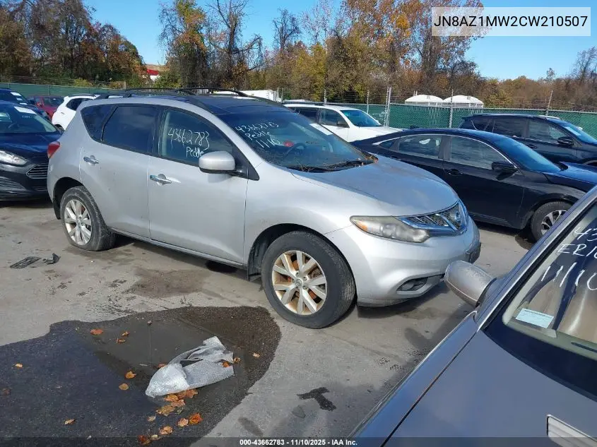 JN8AZ1MW2CW210507 2012 Nissan Murano Sl