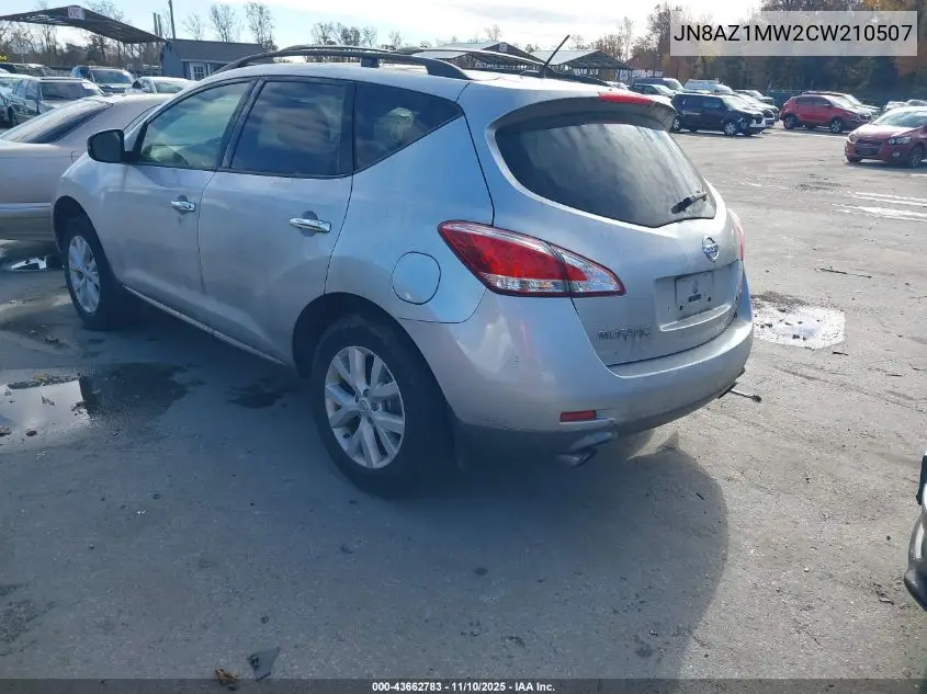 JN8AZ1MW2CW210507 2012 Nissan Murano Sl