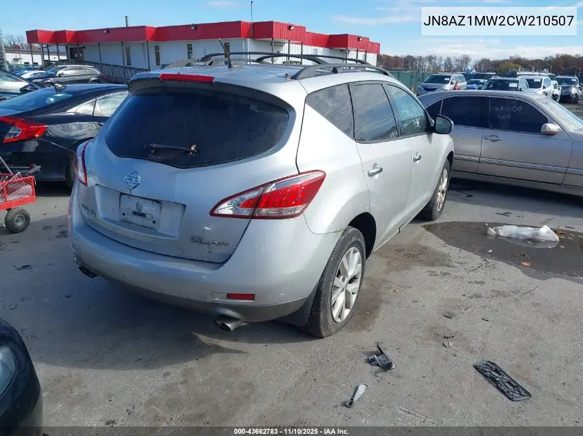 JN8AZ1MW2CW210507 2012 Nissan Murano Sl
