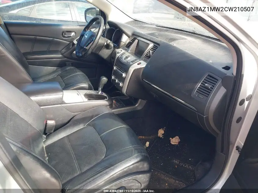 JN8AZ1MW2CW210507 2012 Nissan Murano Sl