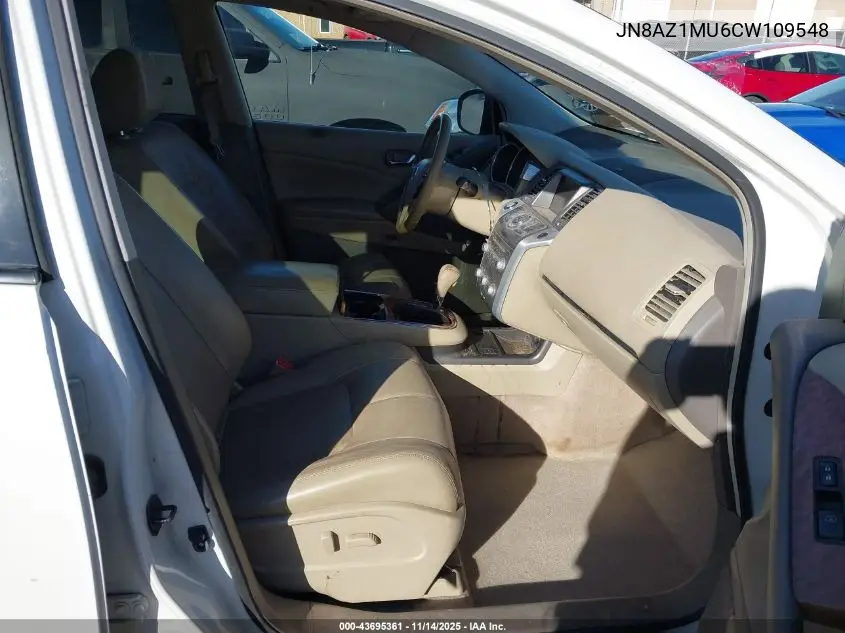 JN8AZ1MU6CW109548 2012 Nissan Murano Le
