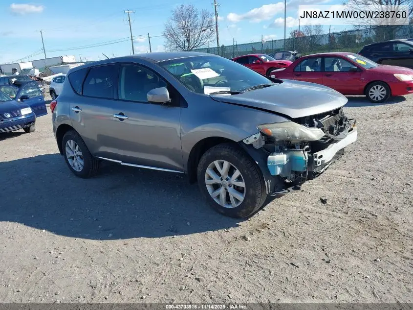 JN8AZ1MW0CW238760 2012 Nissan Murano S