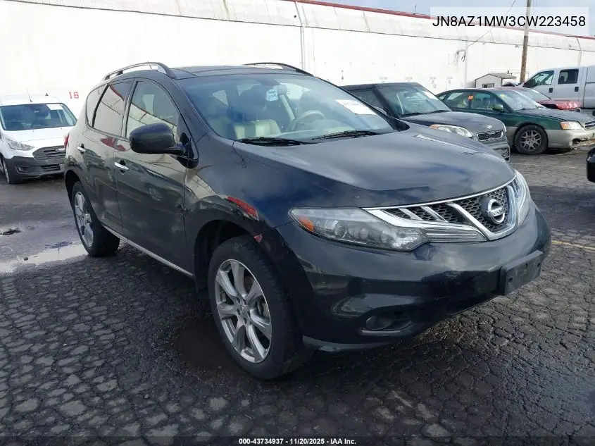 JN8AZ1MW3CW223458 2012 Nissan Murano Le