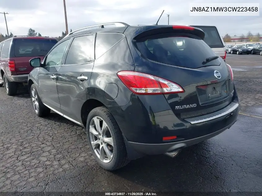 JN8AZ1MW3CW223458 2012 Nissan Murano Le