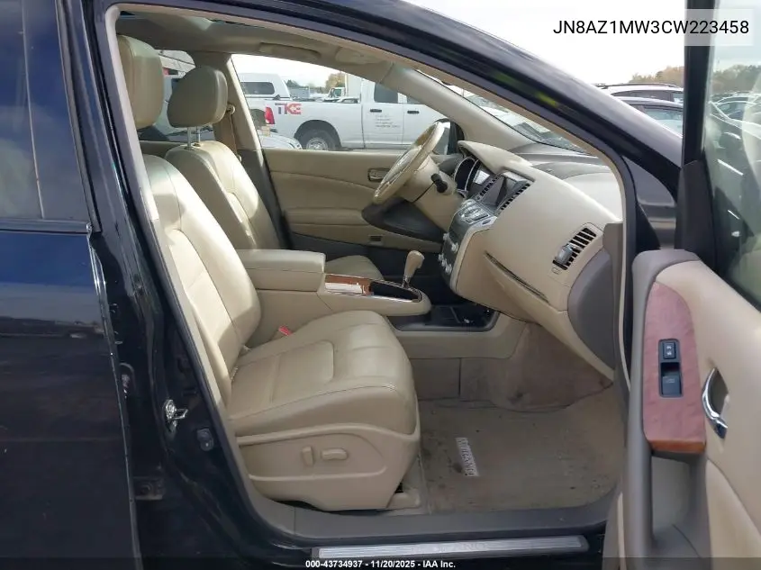JN8AZ1MW3CW223458 2012 Nissan Murano Le