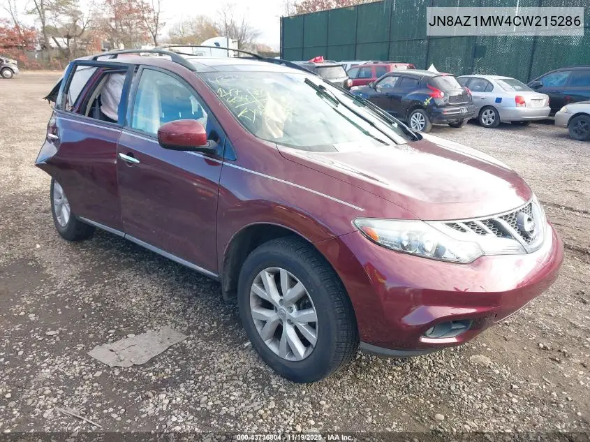JN8AZ1MW4CW215286 2012 Nissan Murano Sl