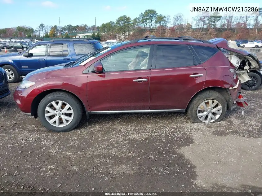 JN8AZ1MW4CW215286 2012 Nissan Murano Sl