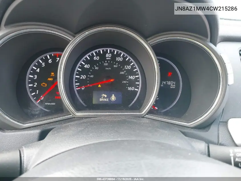 JN8AZ1MW4CW215286 2012 Nissan Murano Sl