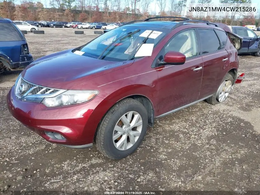 JN8AZ1MW4CW215286 2012 Nissan Murano Sl