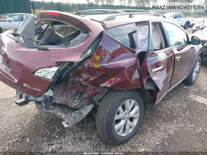 JN8AZ1MW4CW215286 2012 Nissan Murano Sl