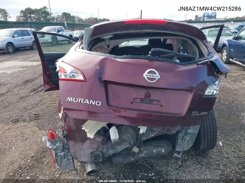 JN8AZ1MW4CW215286 2012 Nissan Murano Sl