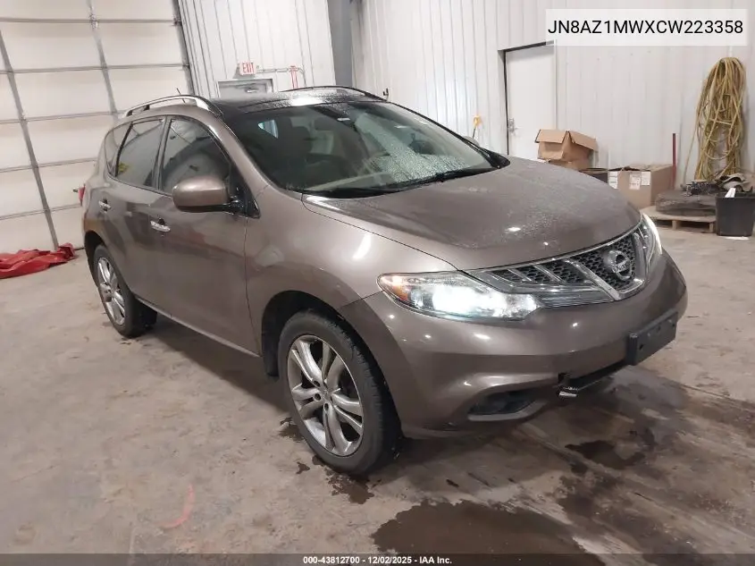 JN8AZ1MWXCW223358 2012 Nissan Murano Le