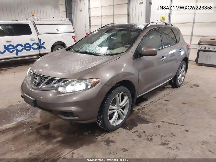 JN8AZ1MWXCW223358 2012 Nissan Murano Le