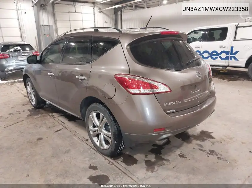 JN8AZ1MWXCW223358 2012 Nissan Murano Le