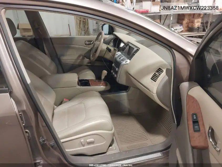 JN8AZ1MWXCW223358 2012 Nissan Murano Le