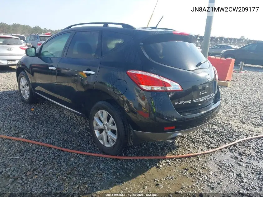 JN8AZ1MW2CW209177 2012 Nissan Murano Sl