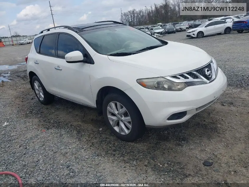JN8AZ1MU9CW112248 2012 Nissan Murano Sl