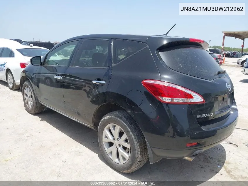 JN8AZ1MU3DW212962 2013 Nissan Murano S