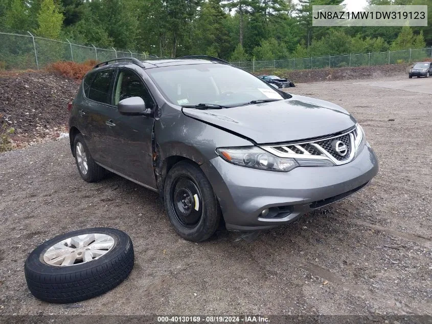 2013 Nissan Murano Sl VIN: JN8AZ1MW1DW319123 Lot: 40130169