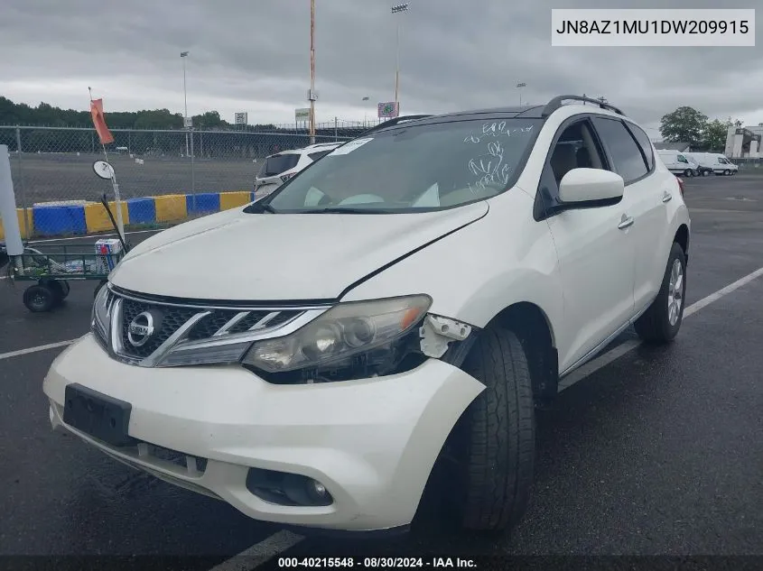 JN8AZ1MU1DW209915 2013 Nissan Murano Sl