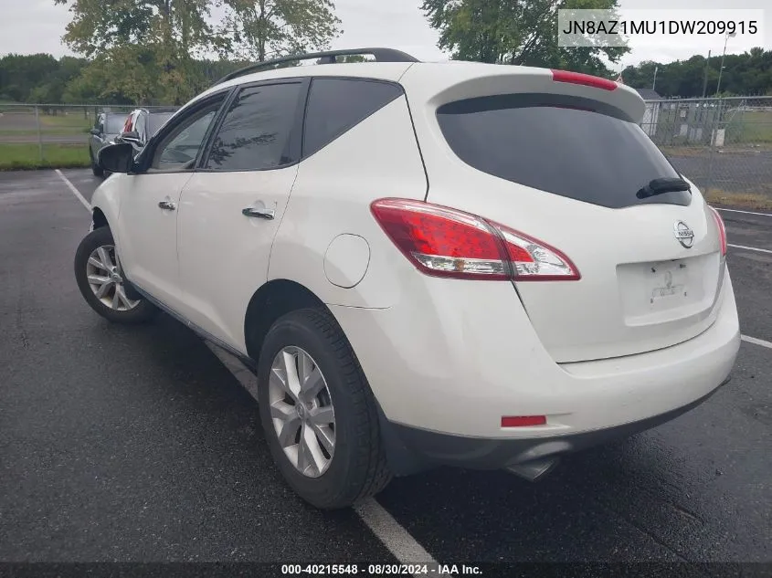 JN8AZ1MU1DW209915 2013 Nissan Murano Sl