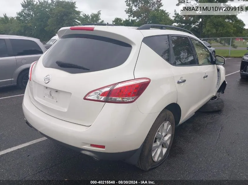 JN8AZ1MU1DW209915 2013 Nissan Murano Sl