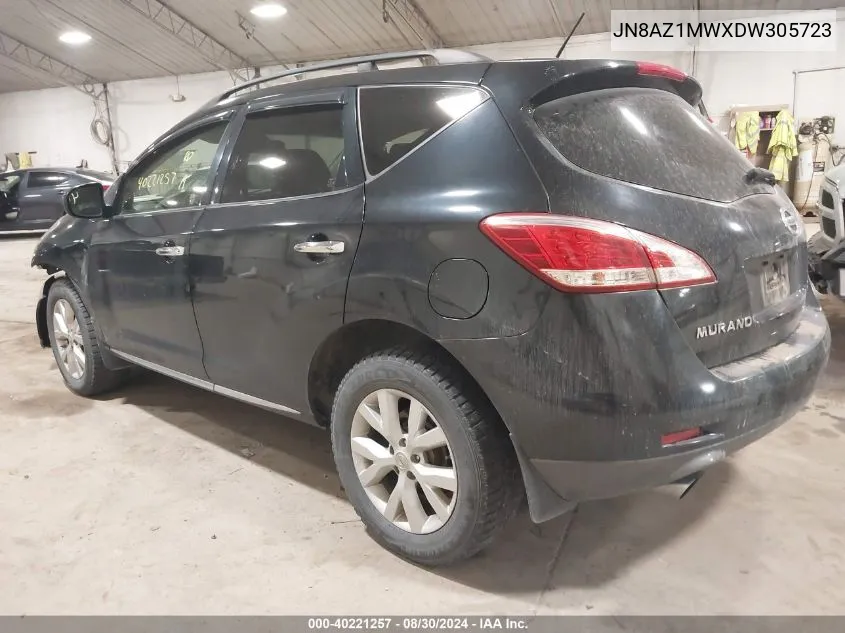 JN8AZ1MWXDW305723 2013 Nissan Murano Sv