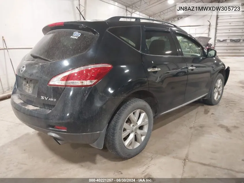 JN8AZ1MWXDW305723 2013 Nissan Murano Sv