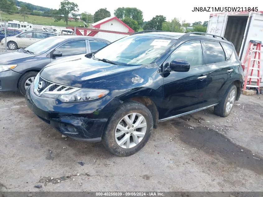 2013 Nissan Murano Sl VIN: JN8AZ1MU5DW211845 Lot: 40255039