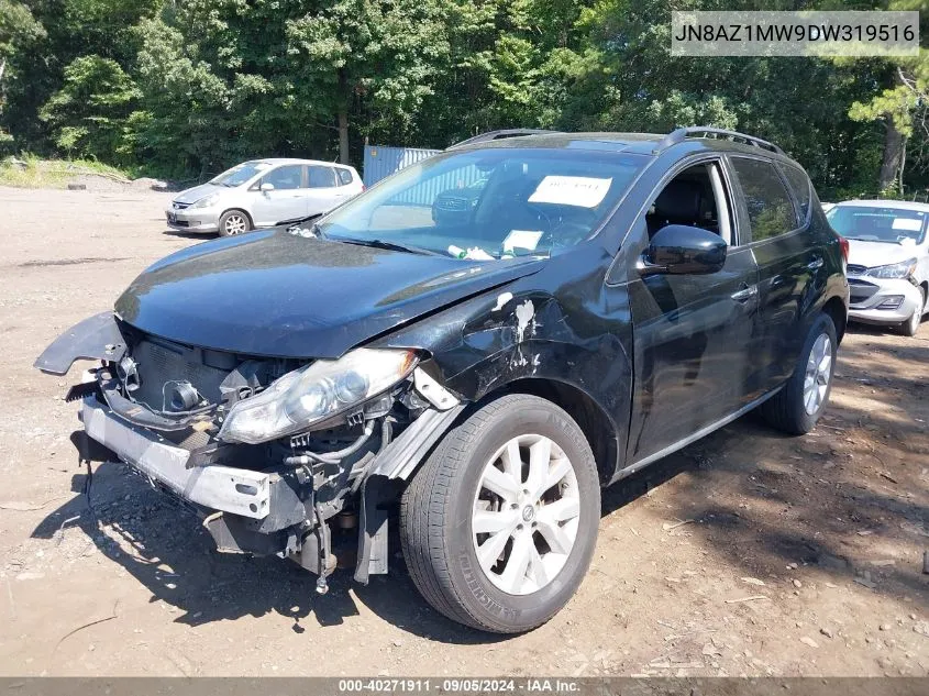 2013 Nissan Murano Sl VIN: JN8AZ1MW9DW319516 Lot: 40271911