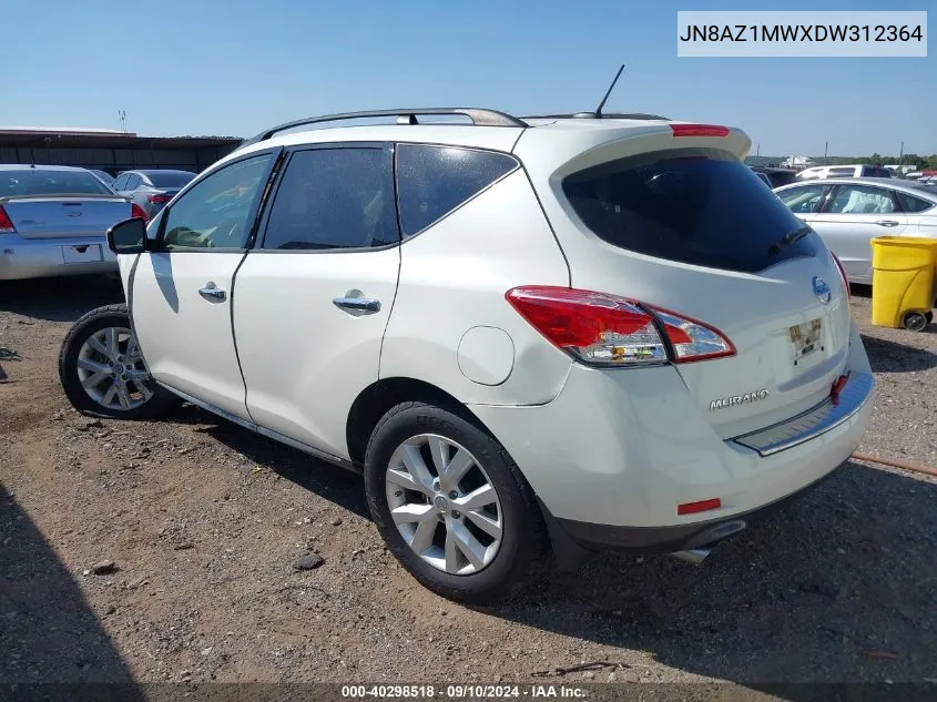 JN8AZ1MWXDW312364 2013 Nissan Murano Sl