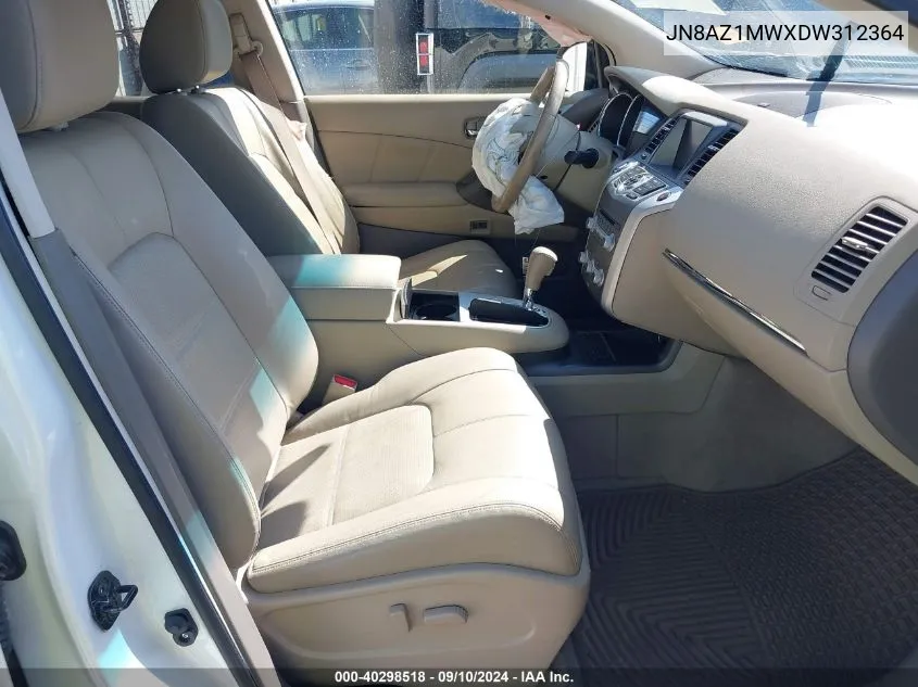 JN8AZ1MWXDW312364 2013 Nissan Murano Sl