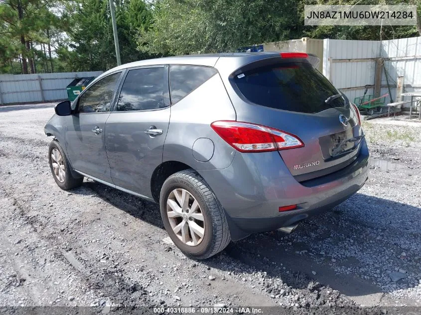 2013 Nissan Murano S VIN: JN8AZ1MU6DW214284 Lot: 40318886