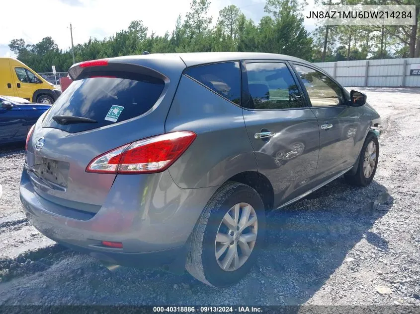 2013 Nissan Murano S VIN: JN8AZ1MU6DW214284 Lot: 40318886