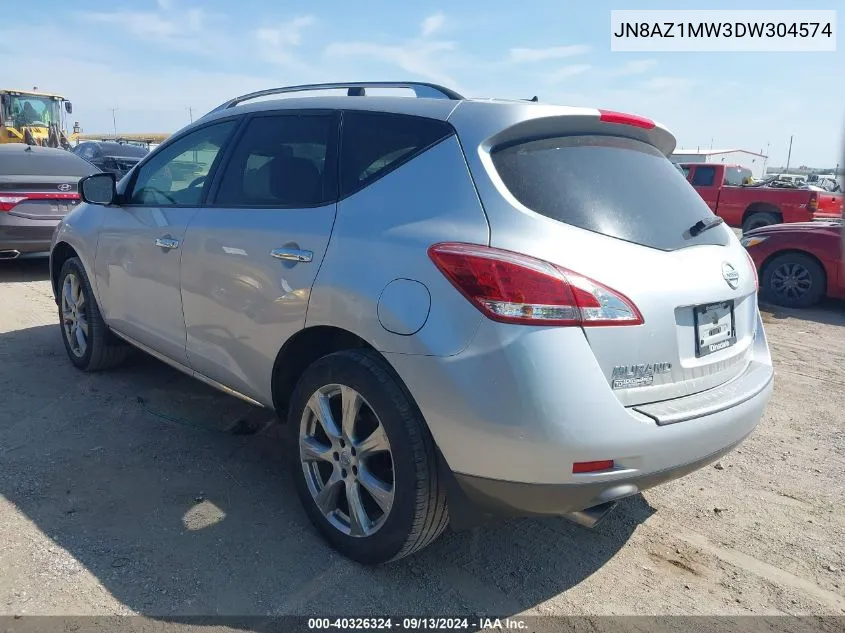 JN8AZ1MW3DW304574 2013 Nissan Murano Le