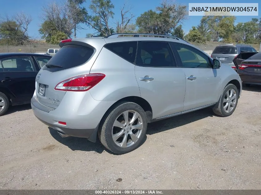 JN8AZ1MW3DW304574 2013 Nissan Murano Le