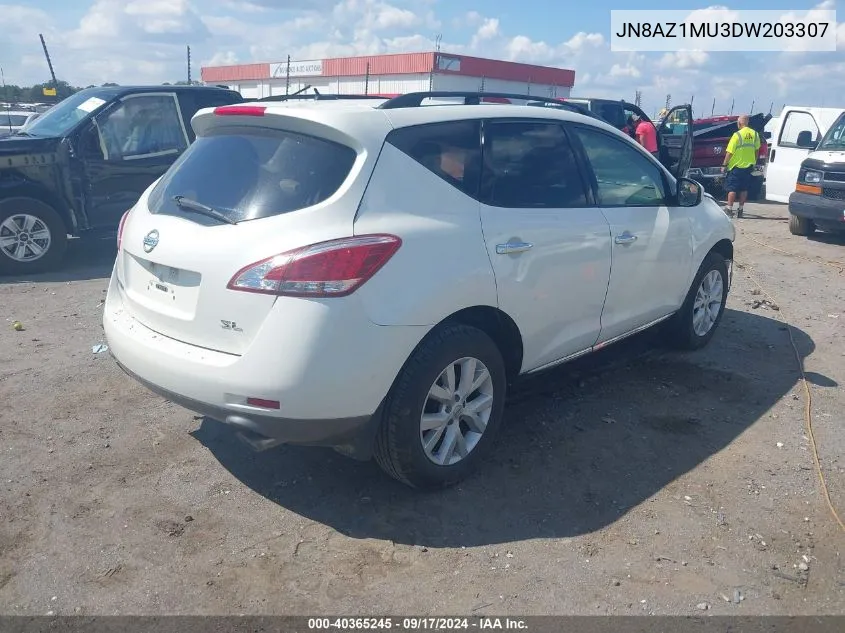 JN8AZ1MU3DW203307 2013 Nissan Murano Sl