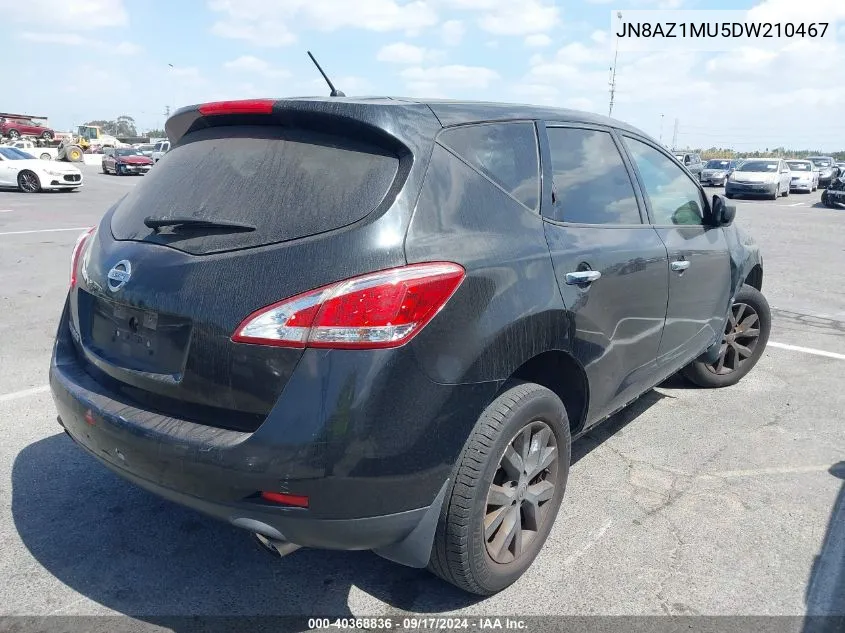 2013 Nissan Murano S VIN: JN8AZ1MU5DW210467 Lot: 40368836