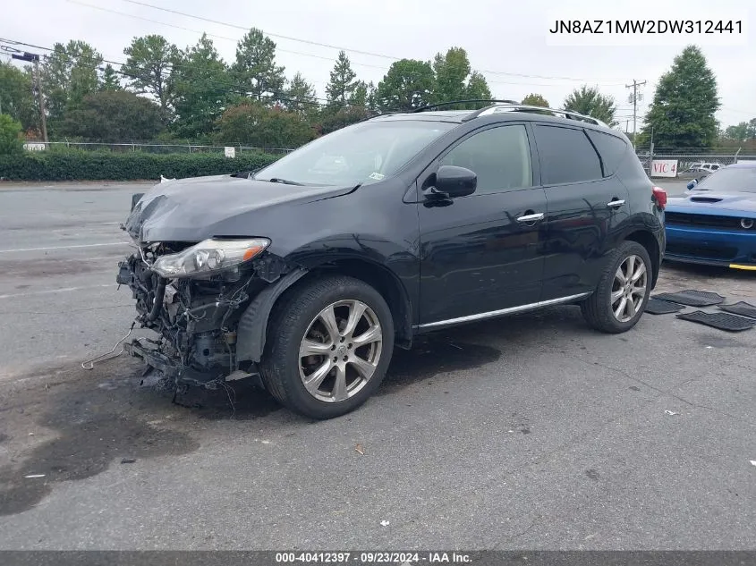 2013 Nissan Murano Le VIN: JN8AZ1MW2DW312441 Lot: 40412397