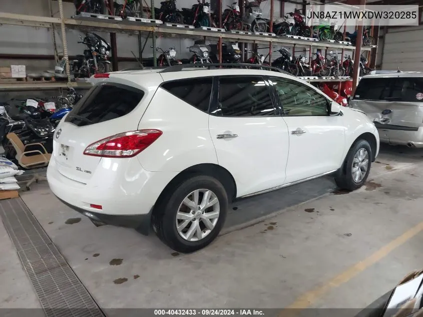 JN8AZ1MWXDW320285 2013 Nissan Murano Sl