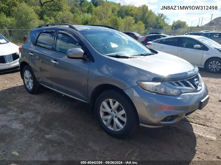 2013 Nissan Murano S/Sl/Le VIN: JN8AZ1MW9DW312498 Lot: 40442355