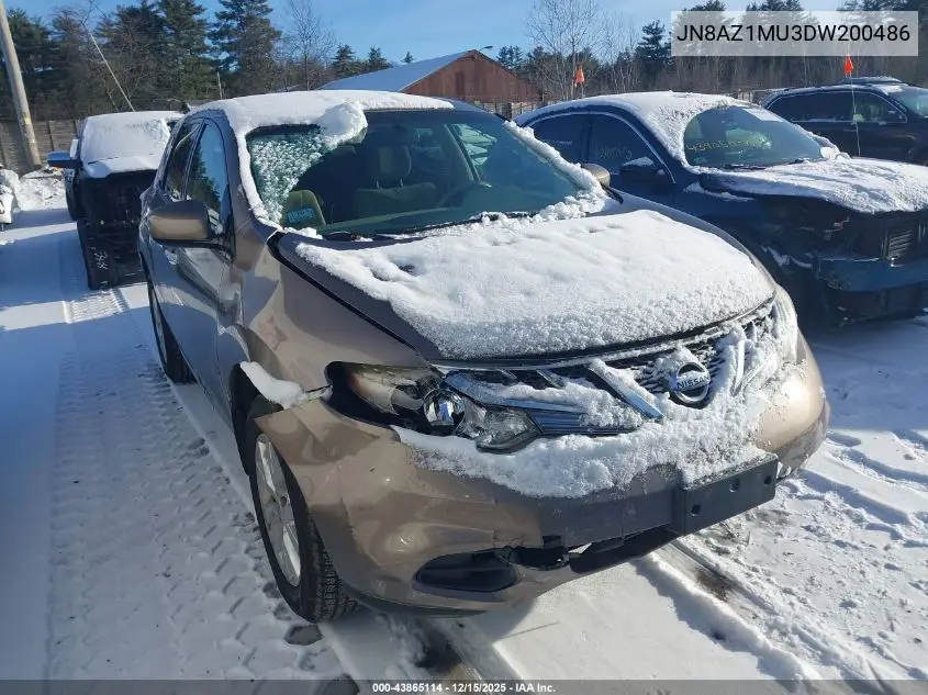 JN8AZ1MU3DW200486 2013 Nissan Murano S