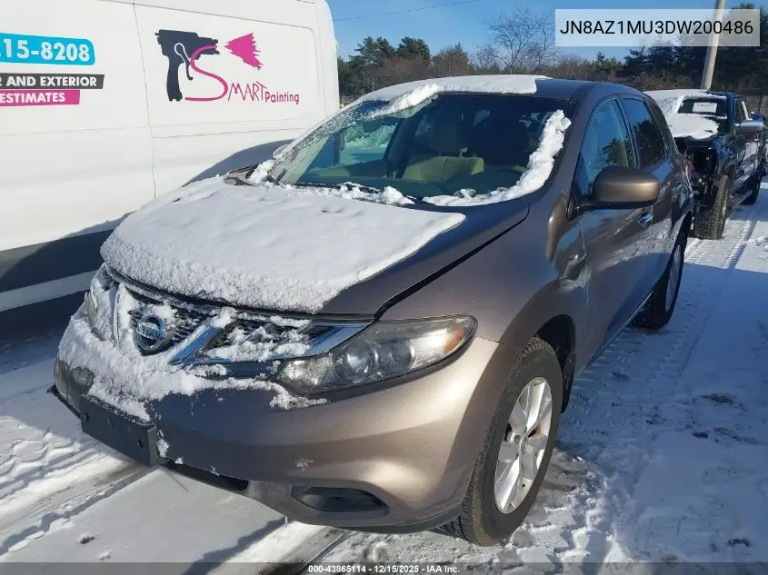 JN8AZ1MU3DW200486 2013 Nissan Murano S