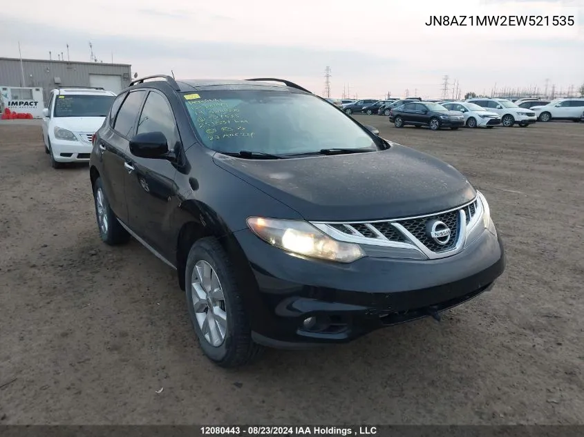 2014 Nissan Murano VIN: JN8AZ1MW2EW521535 Lot: 12080443